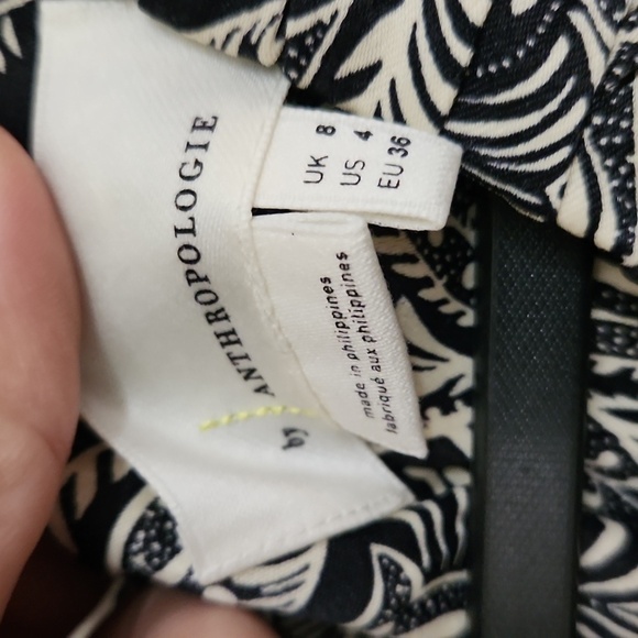 Anthropology Romper Size 4 Bohemian Lounge Paisley Fall Ruffle Sleeve - Picture 12 of 15